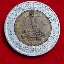 Alternative view of EGYPT ONE POUND COIN