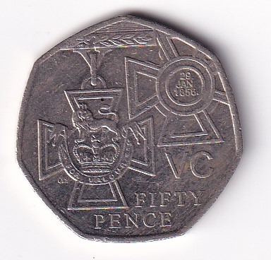 United Kingdom 50 Pence 2006 - Elizabeth II Victoria CrossRare Commemorative Coin #N-435