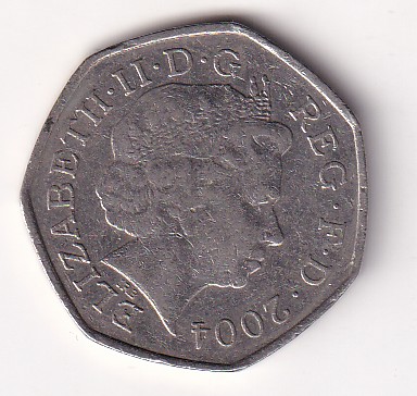 United Kingdom 50 Pence - 2004 (Elizabeth II Four Minute Mile) Rare Commemorative Coin #N-433