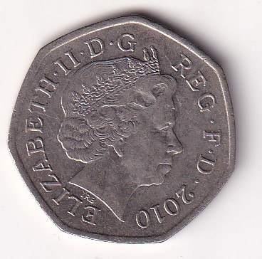 United Kingdom 50 Pence - 2010 (Elizabeth II Girlguiding) Rare Commemorative Coin #N-434