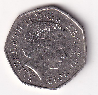 United Kingdom 50 Pence - 2013 (Elizabeth II Christopher Ironside) Rare Commemorative Coin #N-436