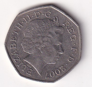 United Kingdom 50 Pence - 2007 (Elizabeth II Scouting Movement) Rare Commemorative Coin #N-437