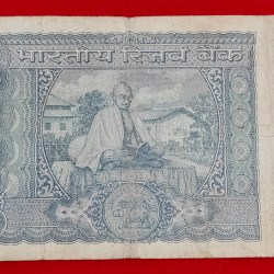 Alternative view of 100 RUPEE NOTE L.K. JHA GANDHI ISSUE SERIAL NO. 298571