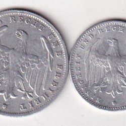Alternative view of Germany 2 Different Denomination Rare (2 Coin) Set#N-473
