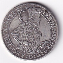Austrian 1 Thaler - Ferdinand II Hall Rare Token Coin #C-5