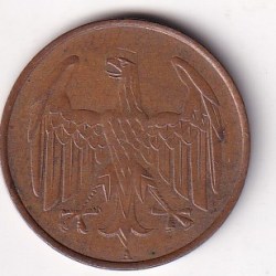 Germany 4 mark 1932 Reichspfennig Rare Coin #N-462