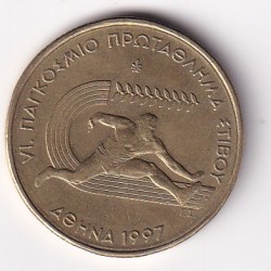 Greece 100 Drachmes (IAAF World Championships) 1997 Rare Commemorative Coin#N-464