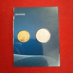 Alternative view of Rare Proof Coin Set Coins Two or Five Rupees XIX Comman wealth Games 2010 Delhi Kolkata Texal Mint