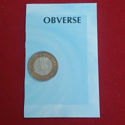 Alternative view of Ten Rupees Homi Bhabha Birth Centenary Year 2008 2009 Proof Coin Mumbai Texal Mint