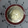 Extremely Rare 20 Rupees Rain Drops Rare 6"o Clock Error Coin Year 2020 RBI Mistake Coin - Image 3