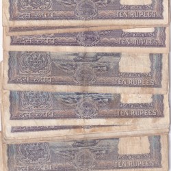 Alternative view of 10 RUPEES DIAMOND GOVERNOR P.C.BHATTACHARYA RARE NOTE BUYER WILL RECEIVE RANDOMLY 1 NOTE