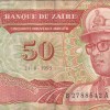Zaire 50 Nouveaux Makuta (1993) Rare Note#B2