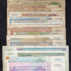 Alternative view of All Different Denomination Congo ( Zaire ) Rare (22 Note Set) #SET-II