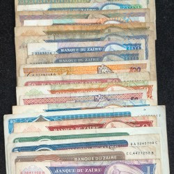 All Different Denomination Congo ( Zaire ) Rare (25 Note Set) #SET-III
