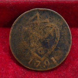 British- India Bombay Presidency 2 Pice 1791 (Weight 12.43) Rare Coin#C-107