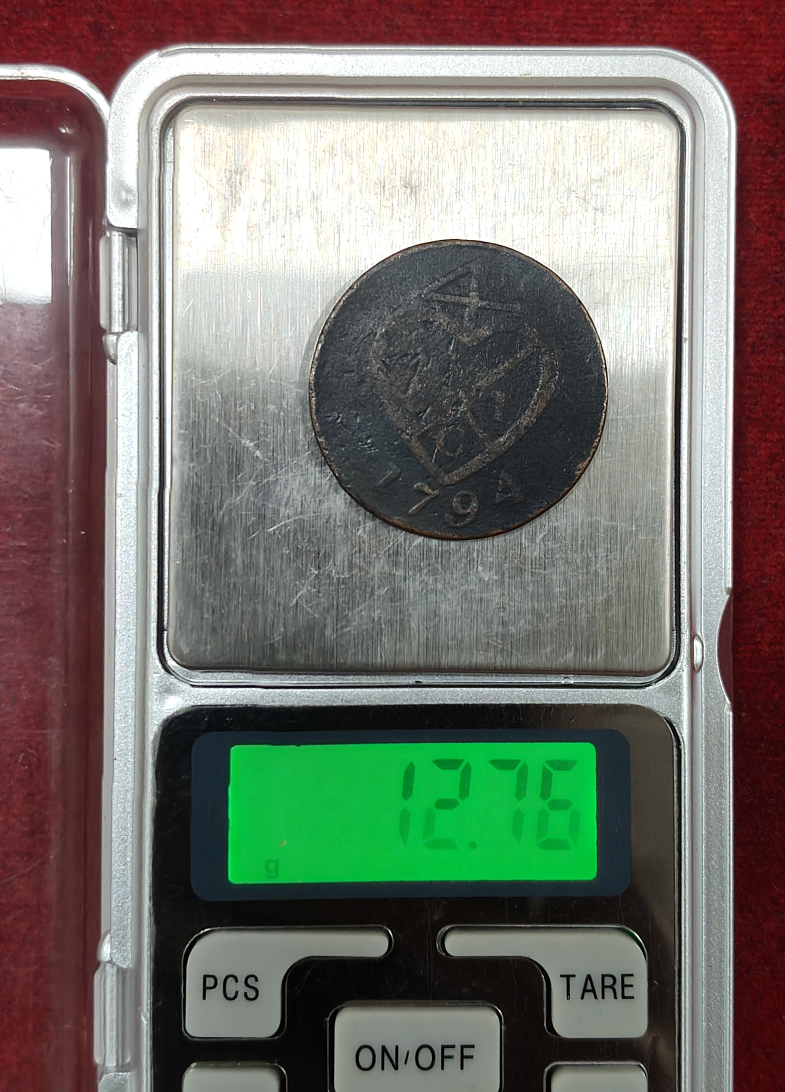 British- India Bombay Presidency 2 Pice 1794 (Weight 12.76) Rare Coin#C-108