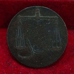 Alternative view of British- India Bombay Presidency 1½ Pice 1791 (Weight 9.78) Rare Coin#C-109