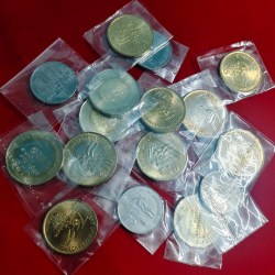 Alternative view of 2021 AKAM SET OF 4 COIN 2,5,10,20 RUPEES GEM UNC CONDITION EACH SET PRICE 2800