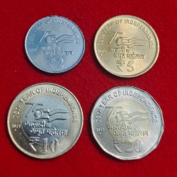 2021 AKAM SET OF 4 COIN 2,5,10,20 RUPEES GEM UNC CONDITION EACH SET PRICE 2800