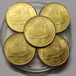 5 Rs Komagata Maru Incident Kolkata Mint Coin UNC