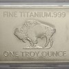 United States 1 Troy Ounce 999 Fine Titanium Bar Ultra Bullion Bar Ultra Unoque Rare - Image 2