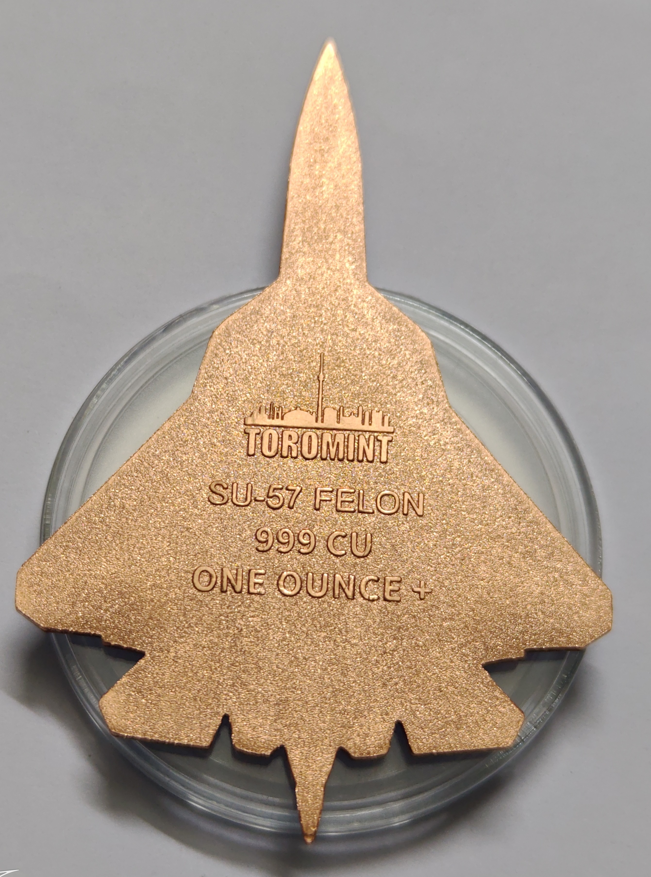 SU-57 Felon 2025 Toro Mint 1 OZ 999 Fine Copper Rare