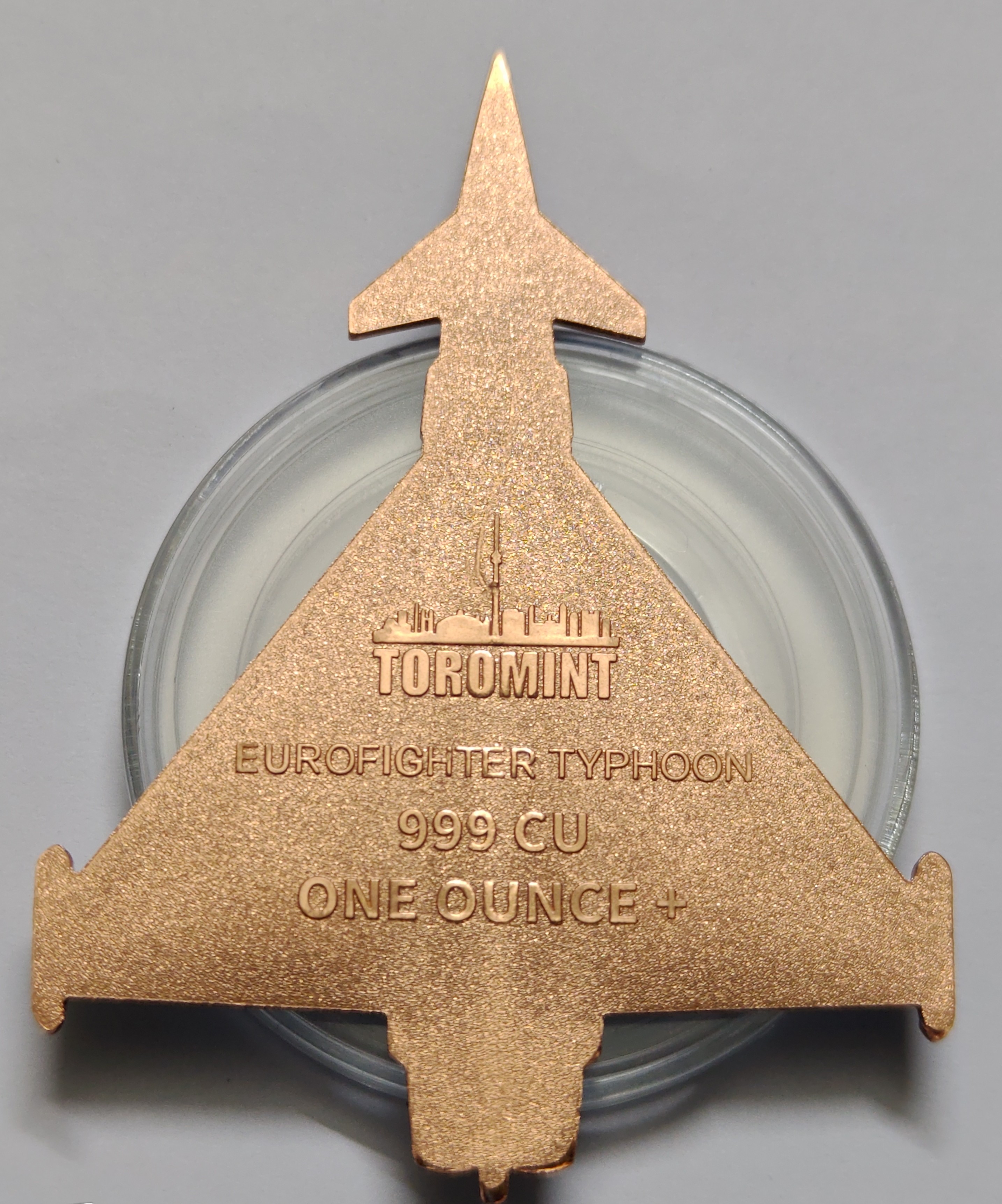 Eurofighter Typhoon 2025 Toro Mint 1 OZ 999 Fine Copper Rare