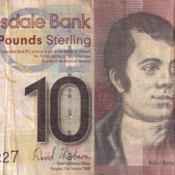 United Kingdom โบ Scotland 10 Pounds Clydesdale Bank #B2
