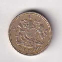 United Kingdom 1 Pound Elizabeth II (Royal Arms) 1983 Rare Commemorative Coin #C-40
