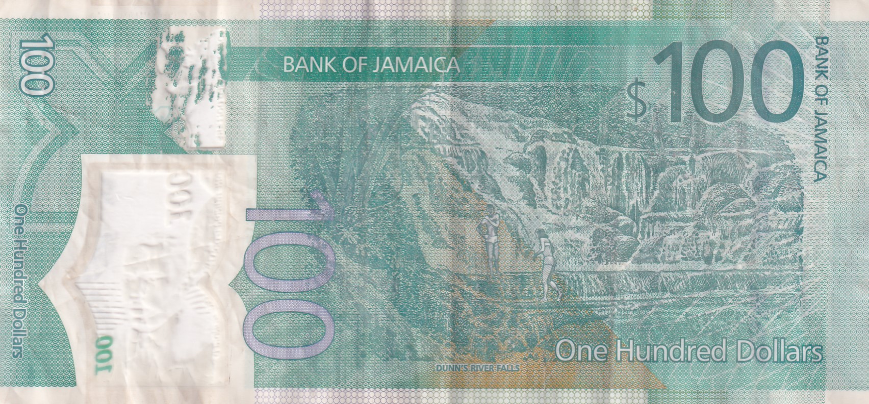 Jamaica 100 Dollars Independenc Rare Polymer Note #B2