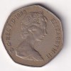 United Kingdom 50 Pence - Elizabeth II 1983 Rare Coin #C-46 - Image 2