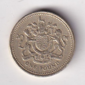 United Kingdom 1 Pound Elizabeth II (Royal Arms) 1993 Rare Commemorative Coin #C-49