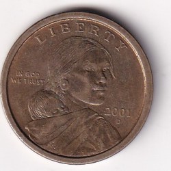 United States 1 Dollar ("Sacagawea Dollar") 2001 Rare Coin #C-62