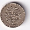 United Kingdom 1 Pound 2002 - Elizabeth II 4th portrait; English Lions Commemorative issue Rare Coin #C-58