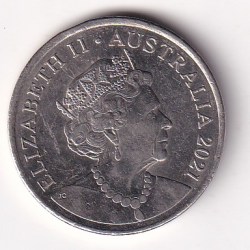Alternative view of Australia 20 Cents - Elizabeth II 2021 Rare Coin #C-72