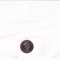 Alternative view of Queen's 70th Birthday ; 1996 UK £5 Brilliant Uncirculated Coin ( First Day Cover)