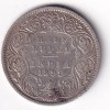 India - British ½ Rupee 1899 - Victoria Rare Silver Coin