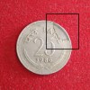 25 Paise Copper Nickel Extra Metal Error Coin 1986 Year Calcutta Mint RBI Mistake Coin - Image 2
