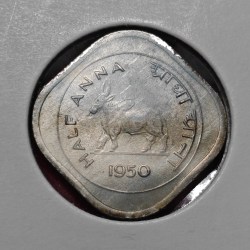 HALF ANNA 1950 BULL COIN SKU 02