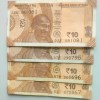USED 10 Rupee Old Issue Note of 4 Different Birthday Special Date Notes Collection Same 4 Notes Set Given - Image 2