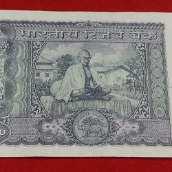 Alternative view of 100 RUPEES NOTE GOVERNOR L. K. JHA SERIAL NUMBER 280494