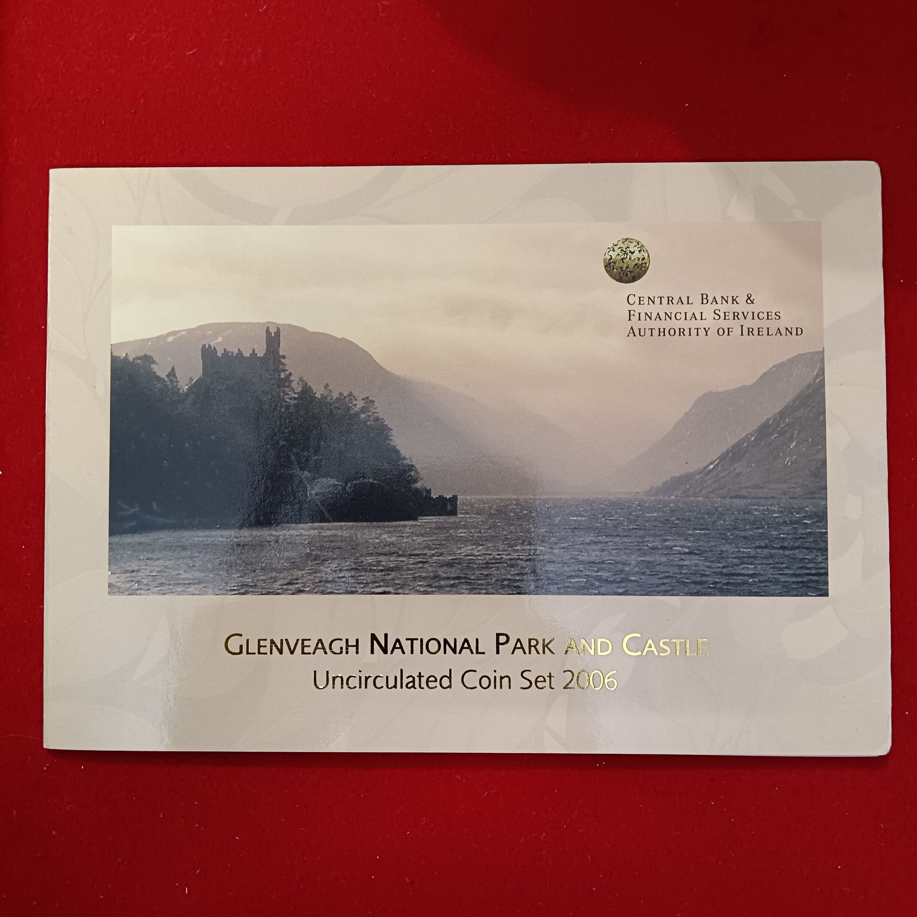 Extremely Rare Centeral Bank & Financial Services Authority of Ireland Glenveagh National park and Castle Uncirculated Coin Set Year 2006 Ireland Mint