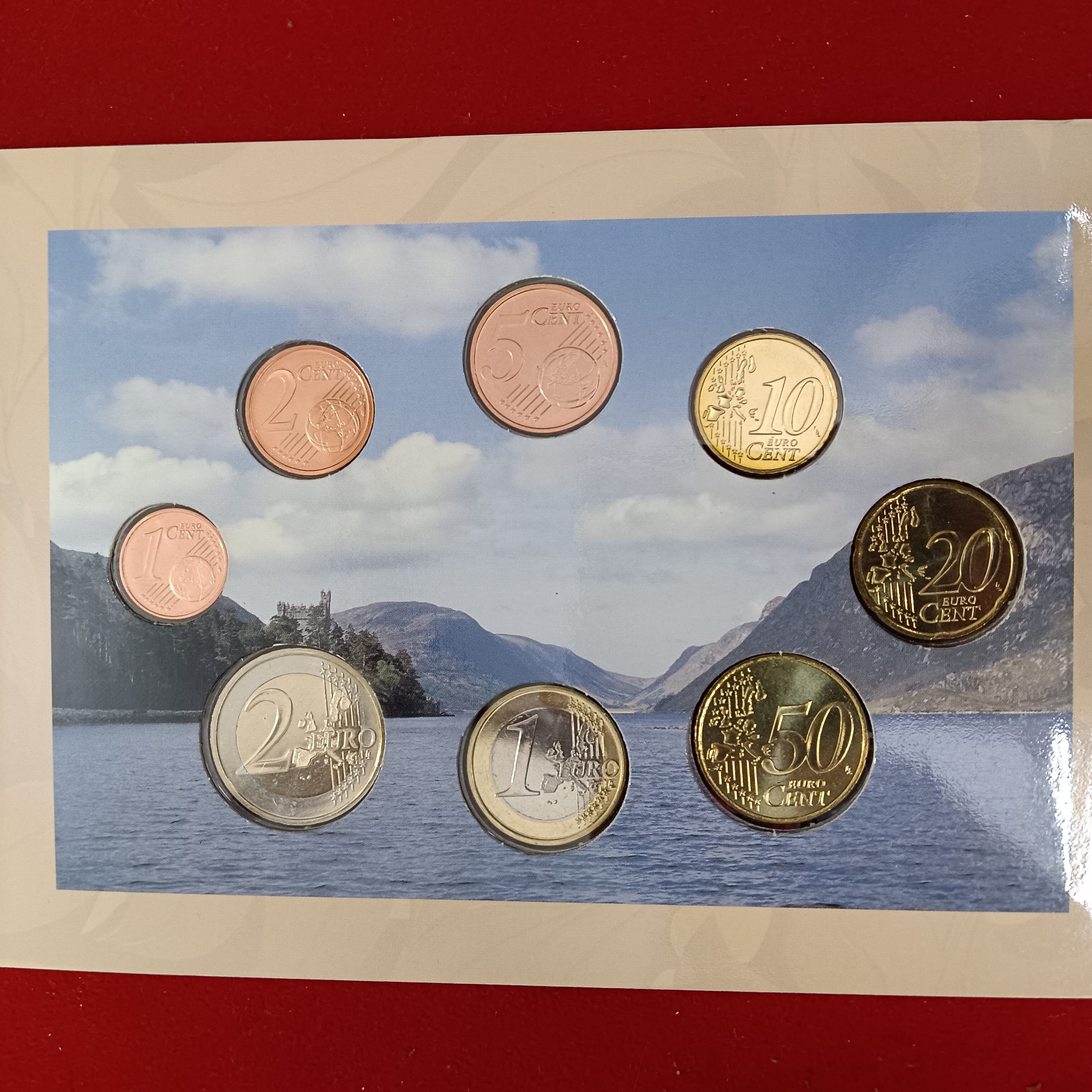 Extremely Rare Centeral Bank & Financial Services Authority of Ireland Glenveagh National park and Castle Uncirculated Coin Set Year 2006 Ireland Mint