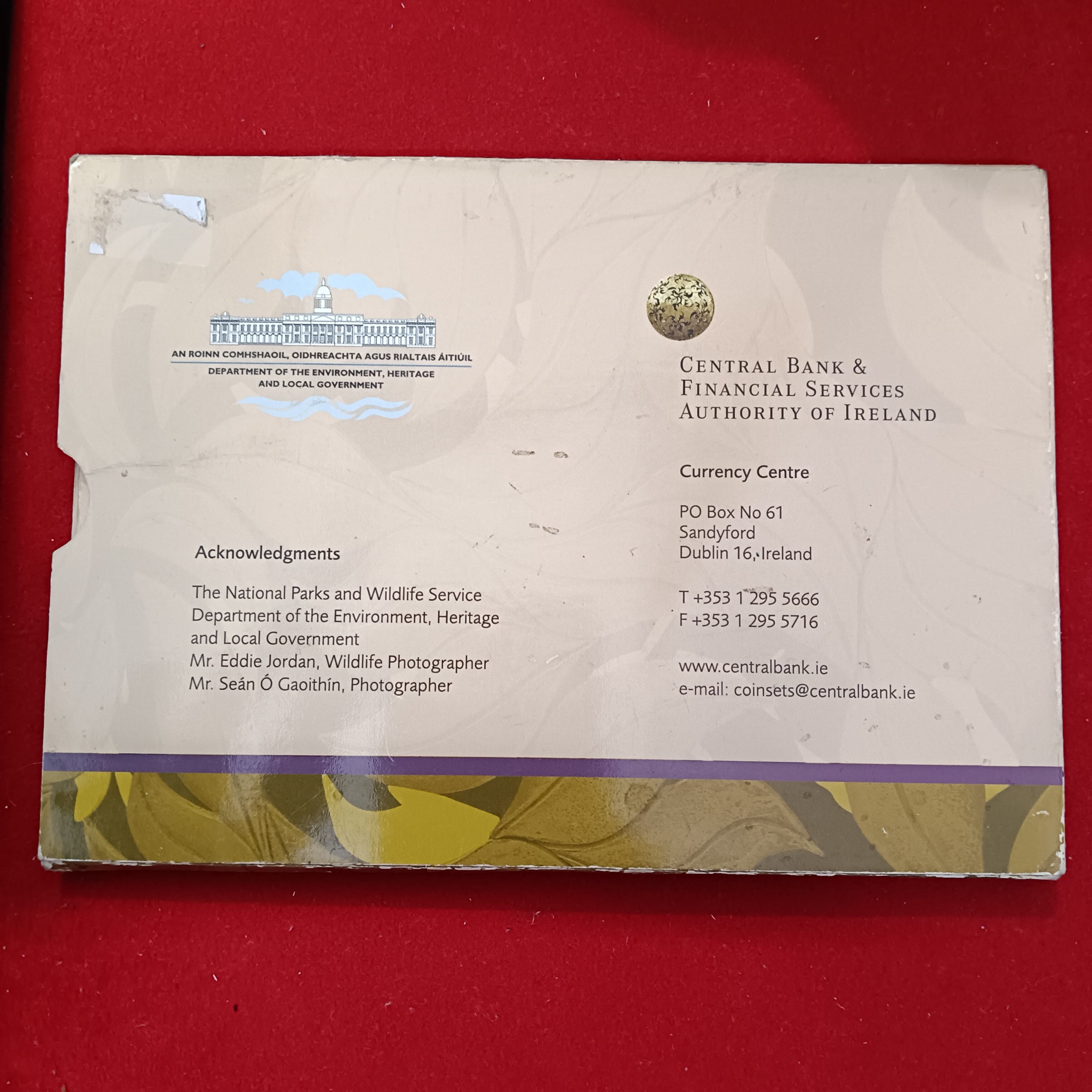 Extremely Rare Centeral Bank & Financial Services Authority of Ireland Glenveagh National park and Castle Uncirculated Coin Set Year 2006 Ireland Mint