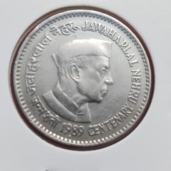1 RUPEE JAWAHARLAL NEHRU CENTENARY 1989