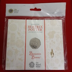 Rare Queen Elizabeth 50 Pence Benjamin Bunny 2017 Year Proof Coin Set issue The Royal Mint UK