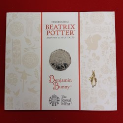 Alternative view of Rare Queen Elizabeth 50 Pence Benjamin Bunny 2017 Year Proof Coin Set issue The Royal Mint UK
