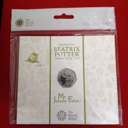 Rare Queen Elizabeth 50 Pence Proof Coin Set Me.Jeremy Fisher 2017 Year The Royal Mint UK