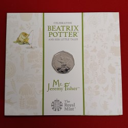 Alternative view of Rare Queen Elizabeth 50 Pence Proof Coin Set Me.Jeremy Fisher 2017 Year The Royal Mint UK