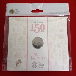 Rare Queen Elizabeth 150 Th Anniversary of Beatrix Potter Mrs Tiggy Winkle Proof Coin Set Year 2016 Issue UK The Royal Mint